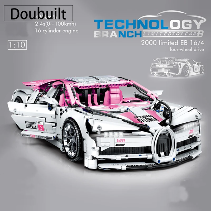 

Doubuilt Model for Bugatti Blocks Racing Formula Blocks Building DIY City Speed Brick Children's Toys Kid Gift 3618pcs Fast Ship
