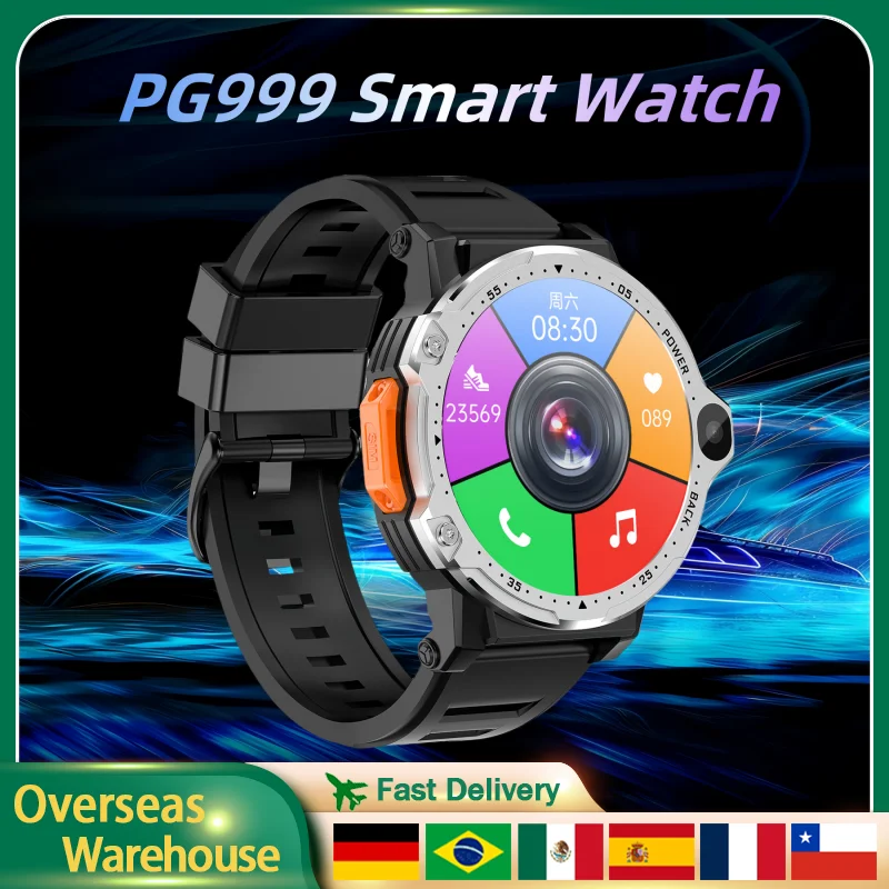 PG999 Смарт-часы 2024 умные часы для мужчин и женщин двойная камера GPS Wi-Fi SIM-карта Bluetooth