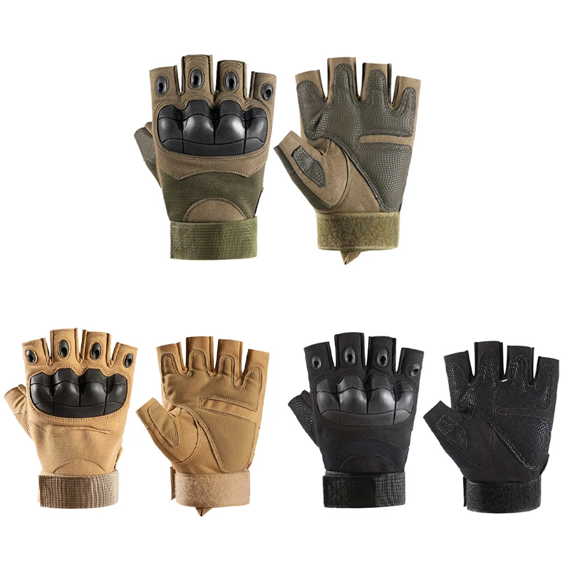 

1Pair Full Finger Cycling Gloves Outdoor Shooting Hunting Hiking Military Combat Breathable Non-slip Half Finger Tactical Gloves