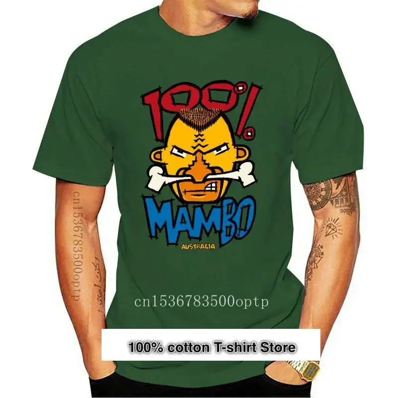 

Camiseta negra para hombre, prenda de vestir, Popular, Mambo Austalia, talla S-3XL
