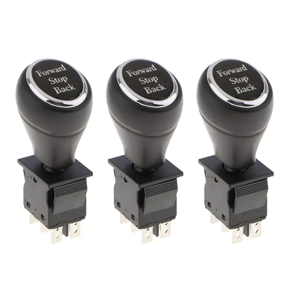 

3PCS Joystick Switch Replacement Push Rod Switch Forward Stop Back 6 Pin 3 Position for Children Ride On Toy Cars