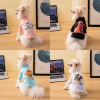 disney 4 styles dog clothes spring and summer pure cotton cartoon printing pet clothing outdoor cute dog coat s xxl