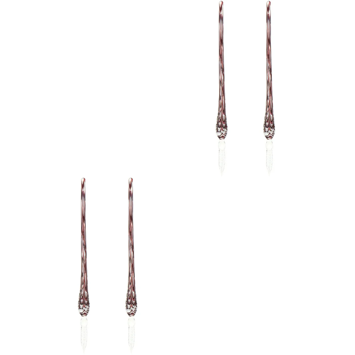 

4 pcs Glass Dip Pens Color Ink Drawing Pen Writing Art Decoration