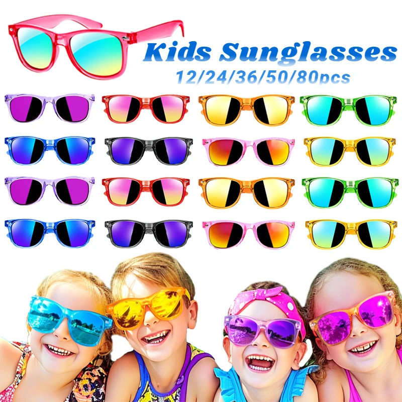 12 - 64 PCS Детские солнцезащитные очки Душа вечеринка девочки пляж бассейн день