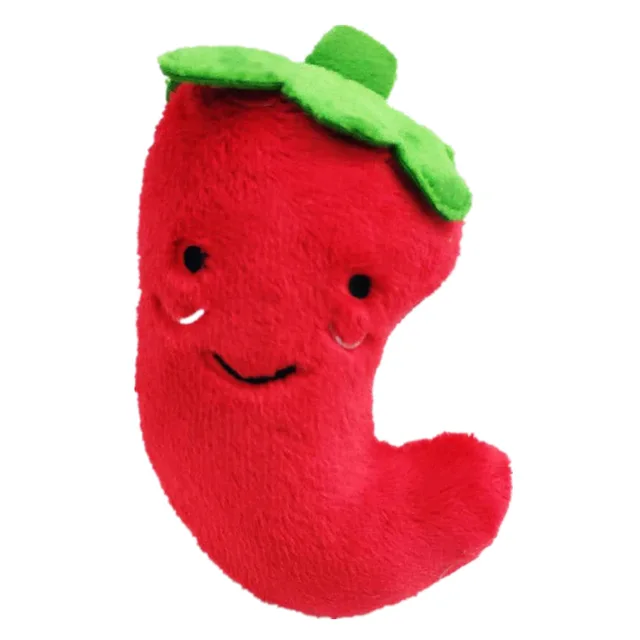 Pet Toys Plush Squeaky Toy Bite-Resistant Clean Dog Chew Puppy Training Toy Soft Banana Bone Vegetable Fruit Pet Supplies 4