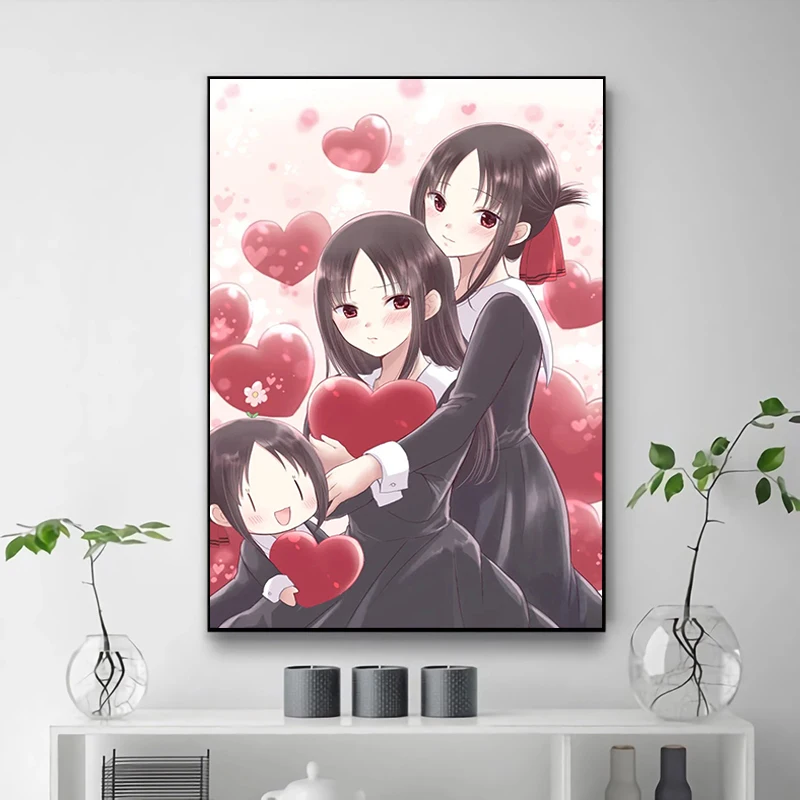 Картины KAGUYA-SAMA для спальни милый Декор комнаты декоративные принты настенная