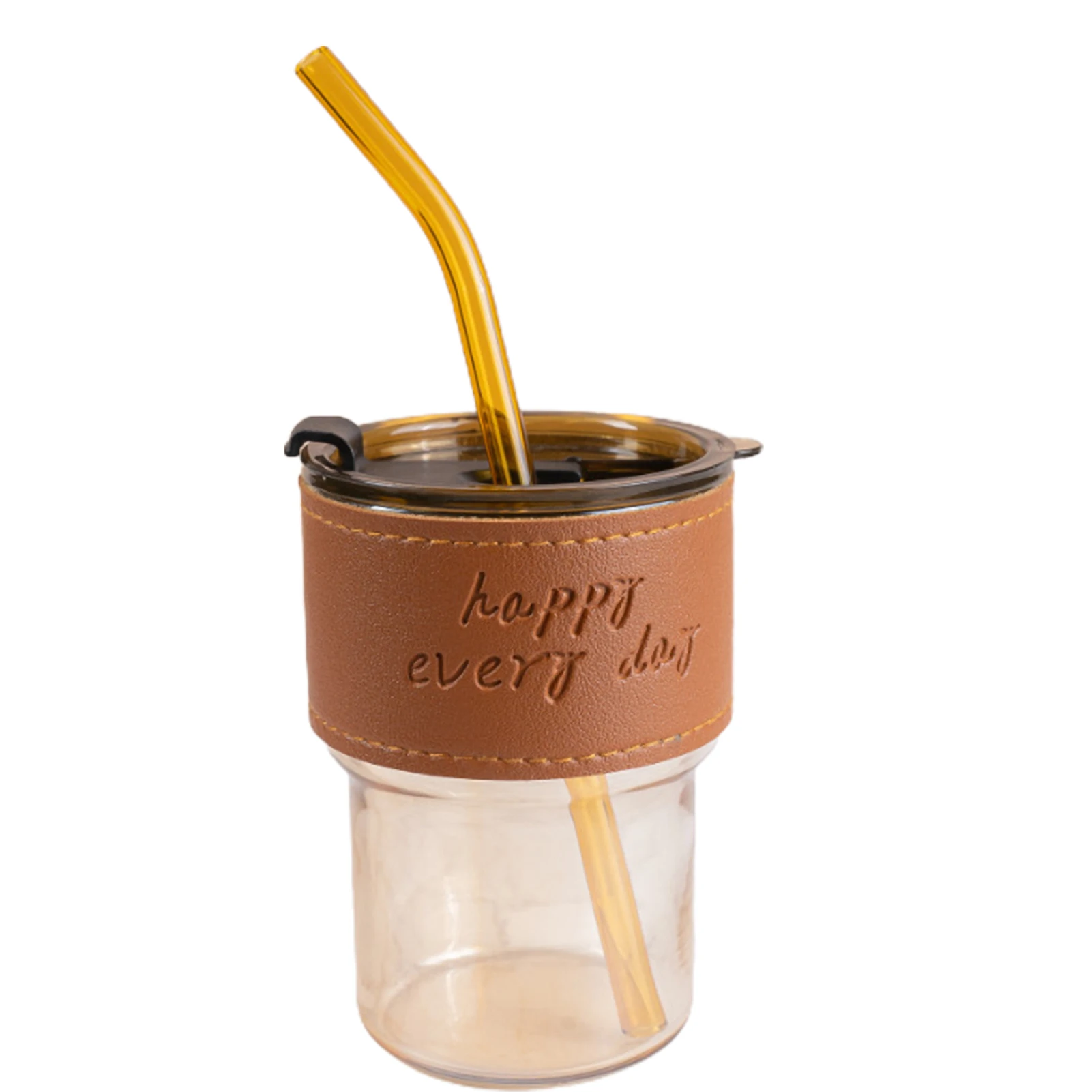 

Straws Drinking Jar Tumblers Travel Glass Drinking Bottle Beverage Containers
