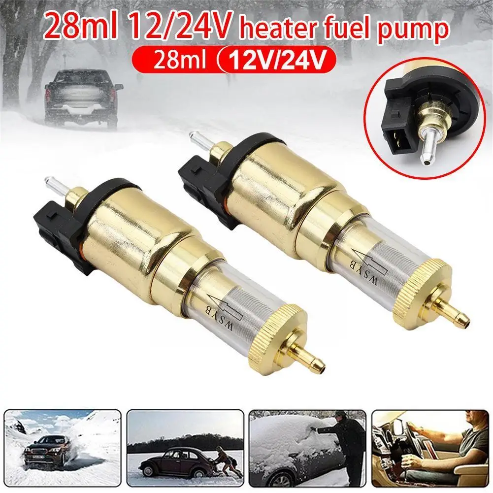 

12 В/24 В 1 квт-5 кВт 28 мл автомобильный обновленный сверхнизкий уровень шума топливный насос для Eberspacher Универсальный Автомобильный Воздушный парковочный масляный насос W4Q5