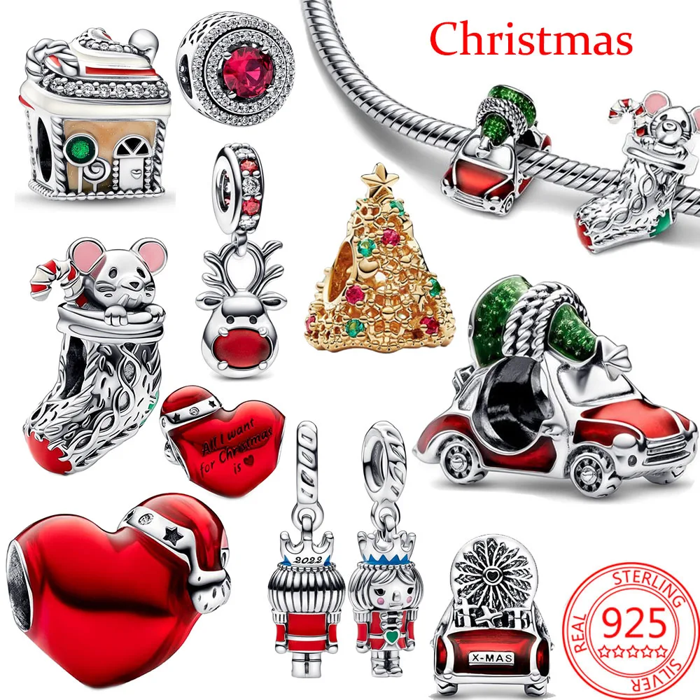 Новинка 2022 100% реальная фотография серебристый красный сверкающий Круглый Шарм