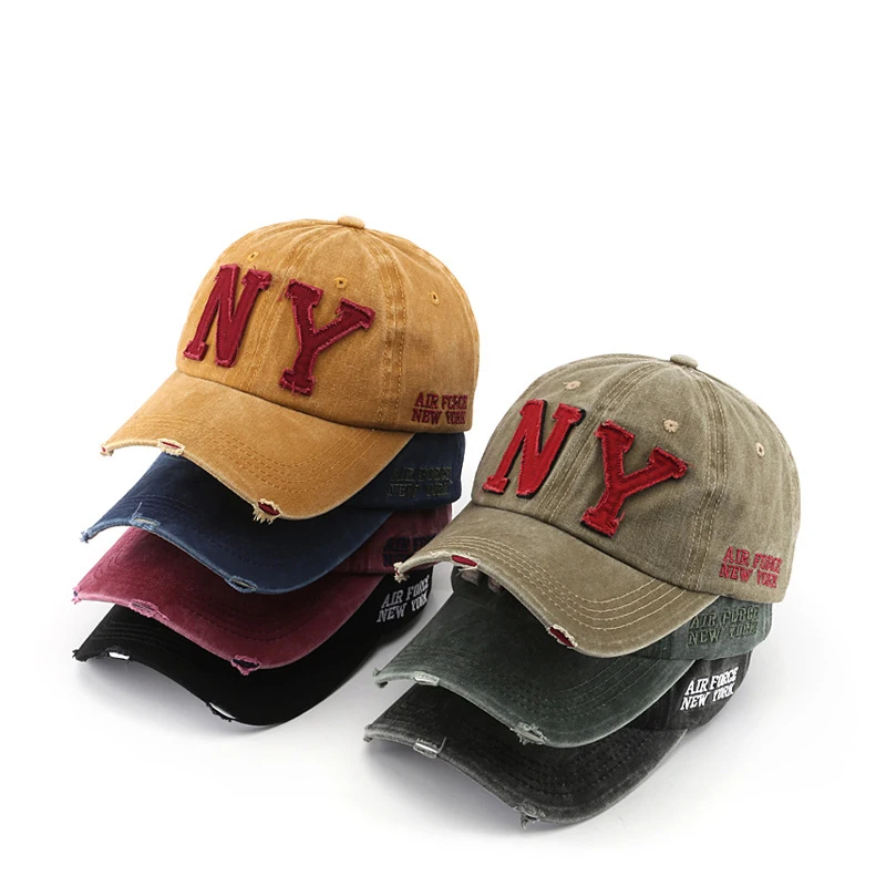 

Регулируемая Кепка в стиле ретро из мытого хлопка, Повседневная Спортивная Кепка с козырьком в стиле хип-хоп для отца, головной убор для походов на море, мягкая бейсбольная кепка