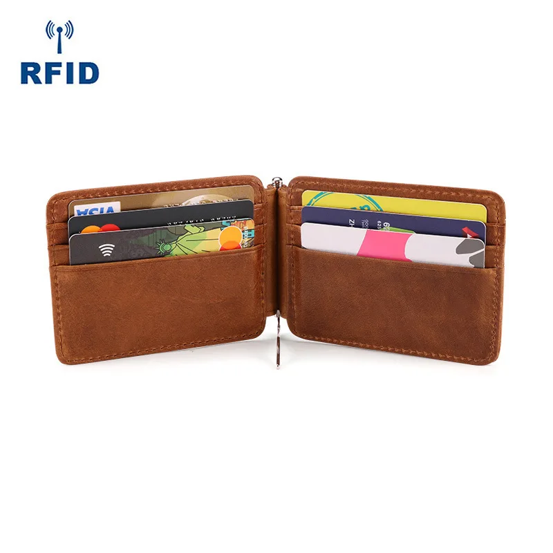 New Men's Wallet Short Multi-function Fashion Casual Draw Purse Card Wallet Credit Card Holders for Men Cardholder Bags