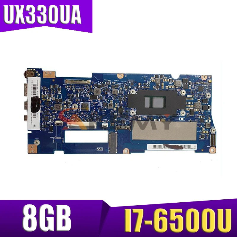 

Материнская плата для ноутбуков ASUS UX330U, UX330UA, UX330U, U3000U, стандартная с процессором I7-6500U, 8 Гб ОЗУ, протестирована полная 100%