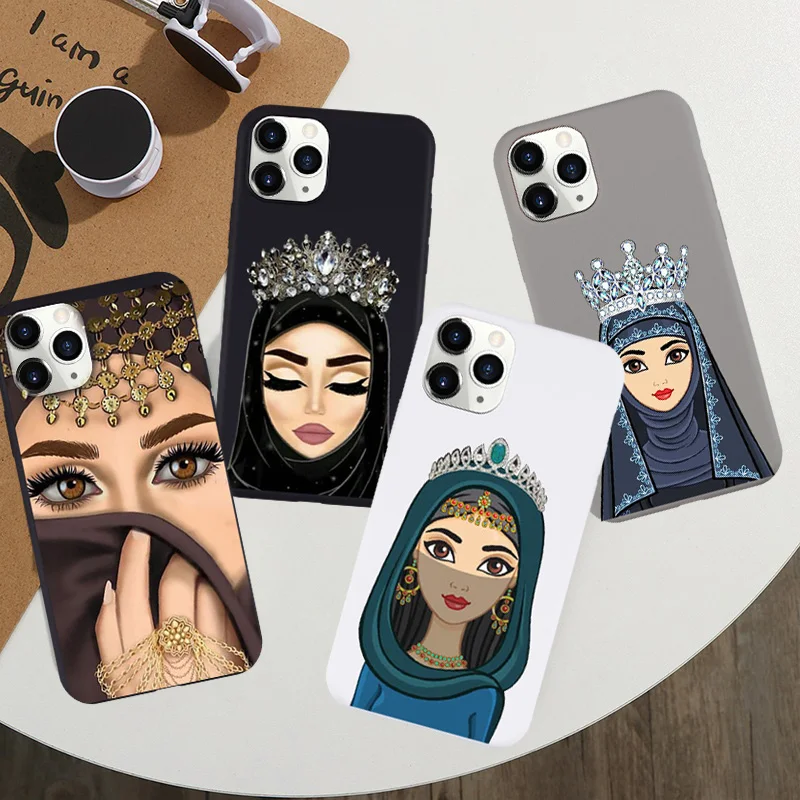 Женский чехол-накладка для телефона JAMULAR Crown Hijab Face мусульманские исламские глаза
