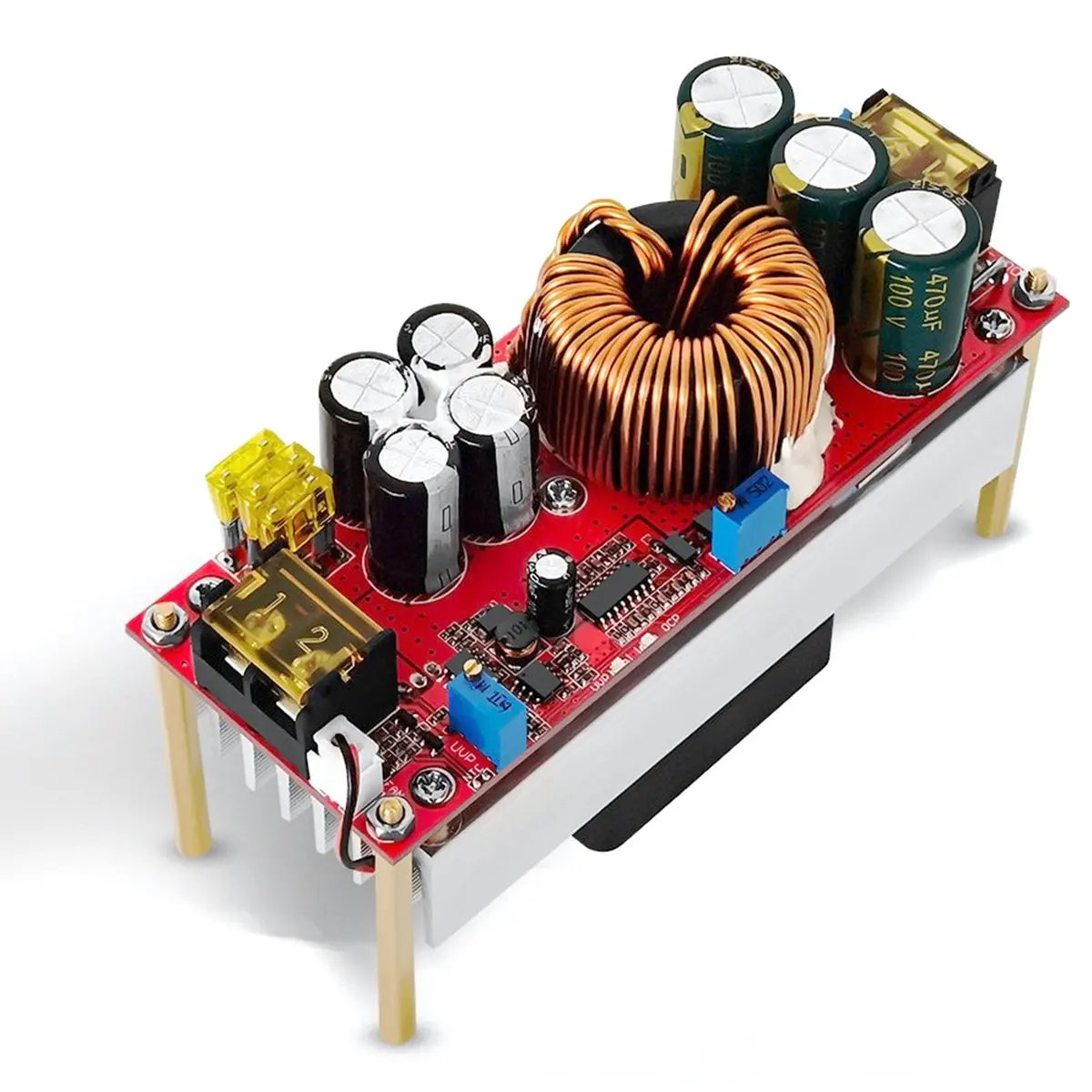 Фото Модуль повышения напряжения HFES 1500W DC-DC, 12-48В в 24-72В, 30А, регулируемый, с постоянным напряжением и током, для электромобилей №4