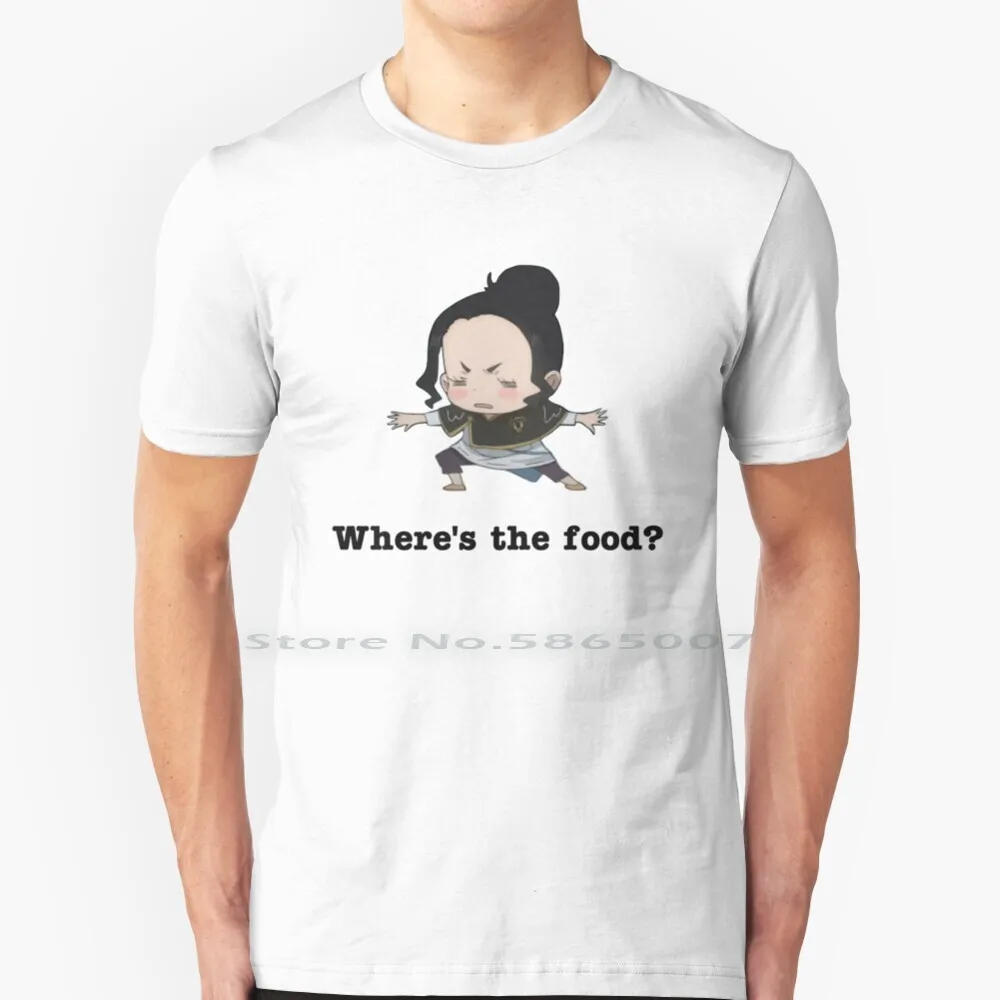 Black Clover Charmy , Always Hungry T Shirt 100% Cotton Black Clover Charmy Always Hungry Cotton Magic Food Magic Wheres The