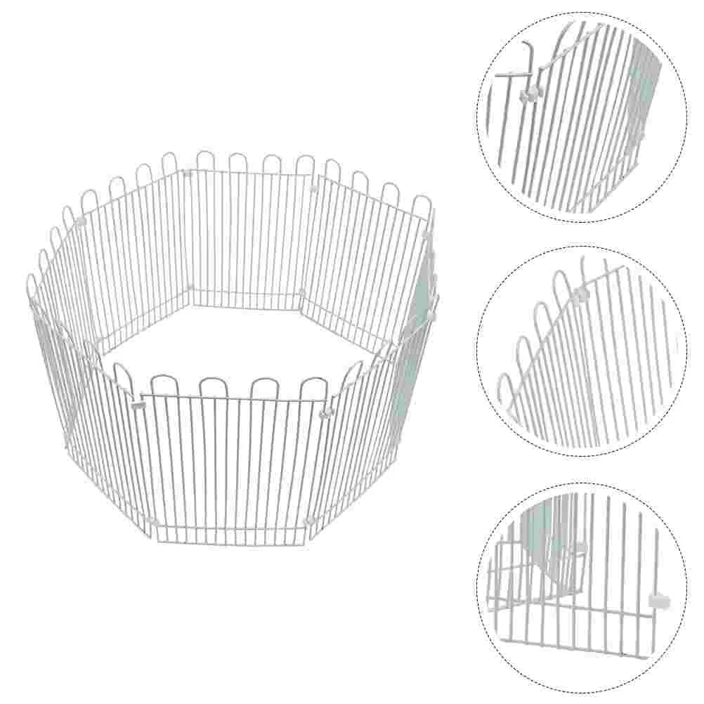 

8Pcs Pet Fence Cage Assemble Fence Hamster House Small Pet Fence Amusement Park