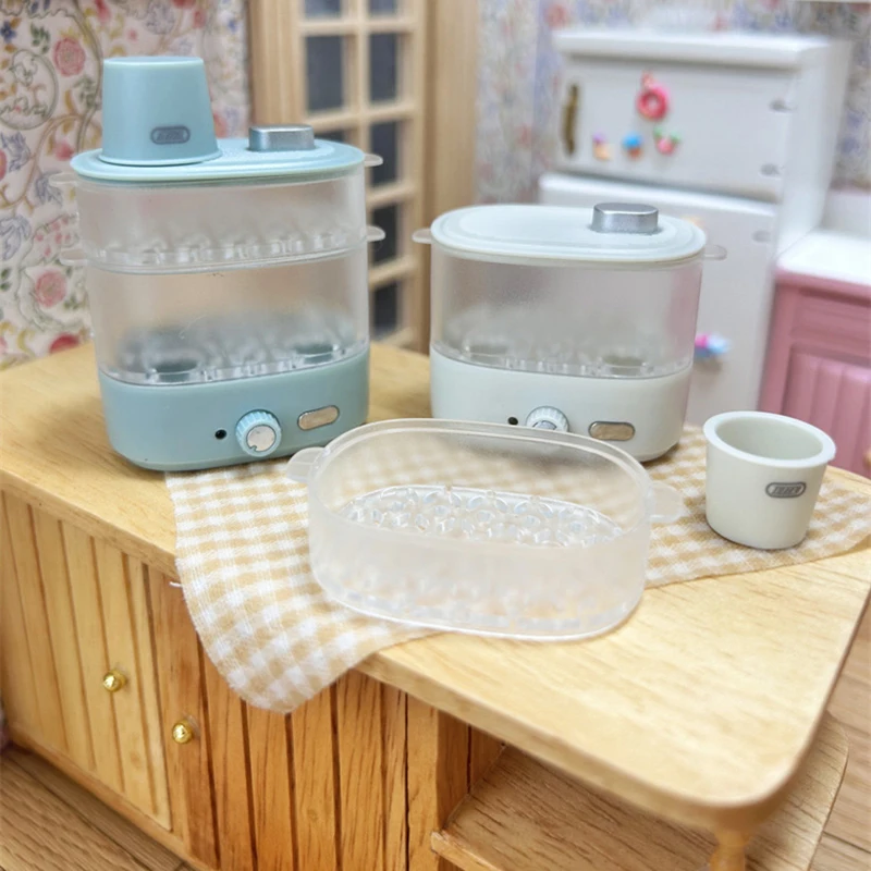 

1Pc 1:12 Simulation Toys Kids Electric Steamer Dollhouse Furniture Kitchen Tool Toys For Children Educational Random Color