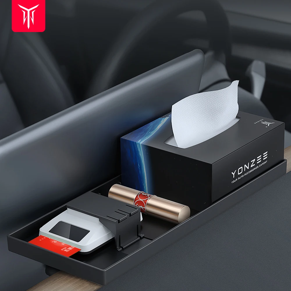 

Тканевая коробка YZ для Tesla 2021 модель 3 модель Y для Tesla Model3 2022 центральное управление Скрытый футляр для очков Чехол модные аксессуары