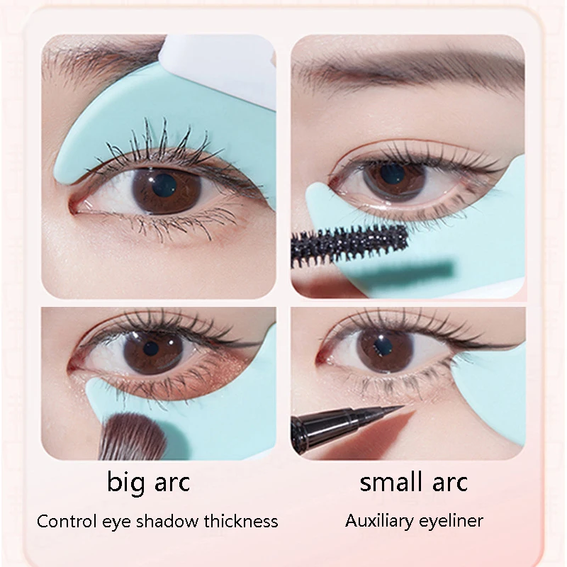 

Портативная тушь для ресниц, подводка для глаз, тени для век, мягкие силиконовые трафареты для подводки для глаз, косметическое средство, то...