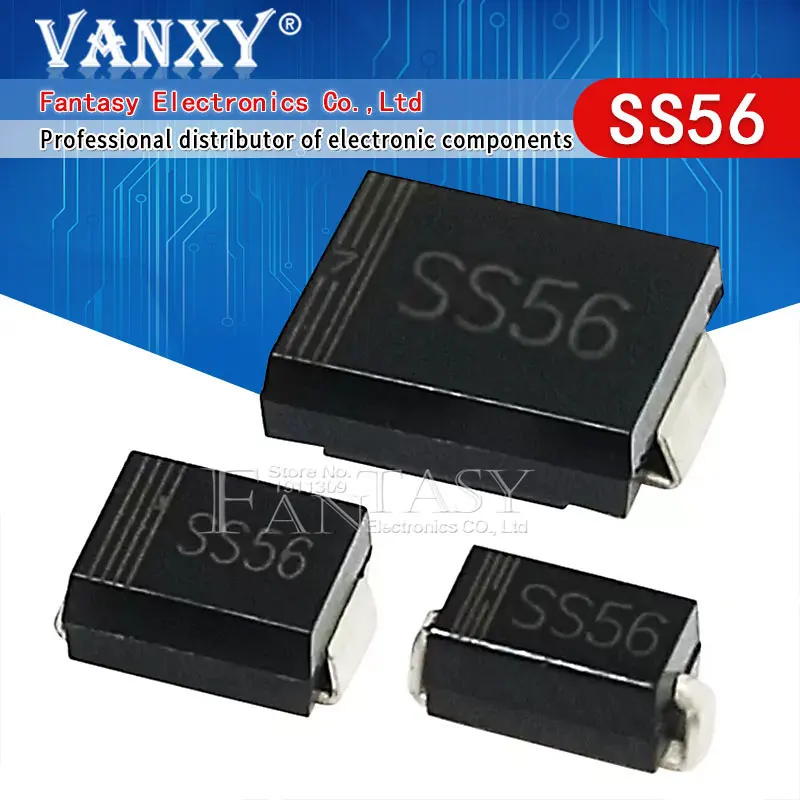 20pcs SS56 SMC SMB SMA SK56 SMD SS560 5A 60V DO-214AB диод Шоттки
