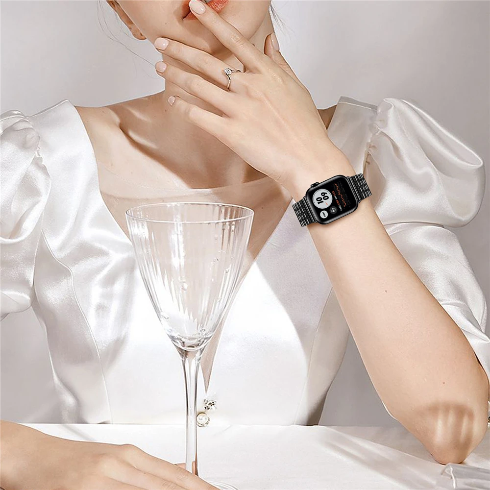 

Ремешок для наручных часов Applewatch, Модный Прочный Удобный Легкий браслет из титана и металла, офисные аксессуары