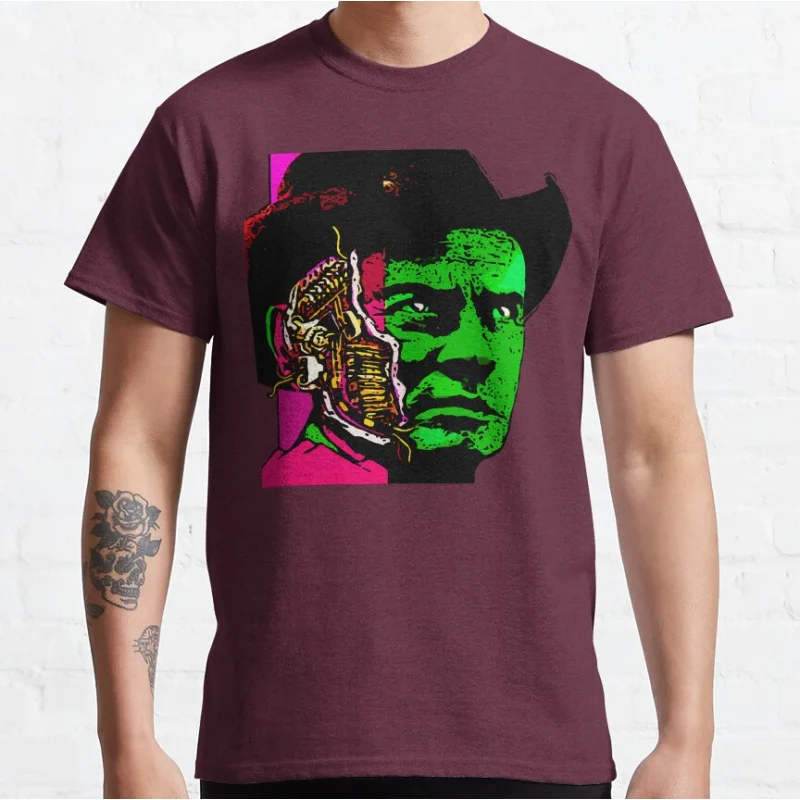 Gunslinger Future World ковбой 80-х годов Винтаж scifi Westworld фильм ужасов Графические футболки