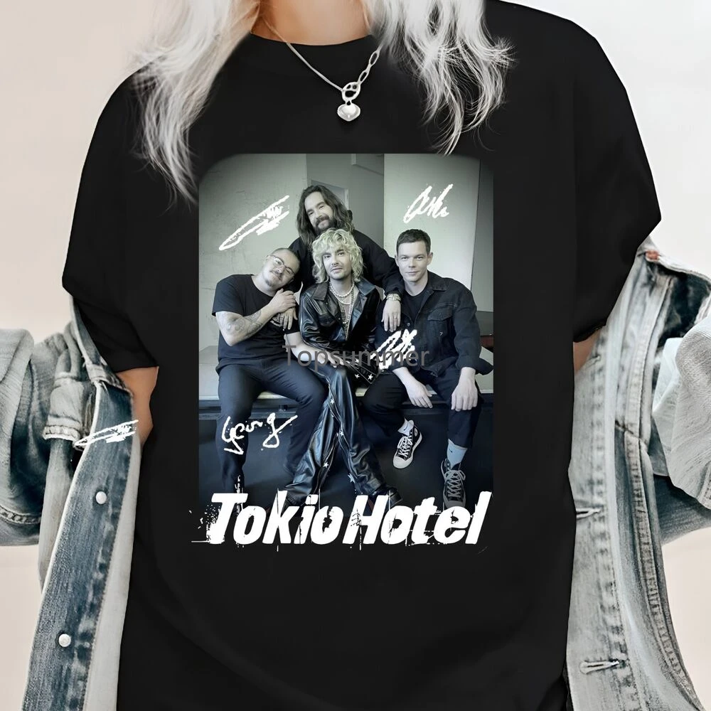 

Hot Tokio Hotel Concert Shirt Rare Black All Size Tee U82