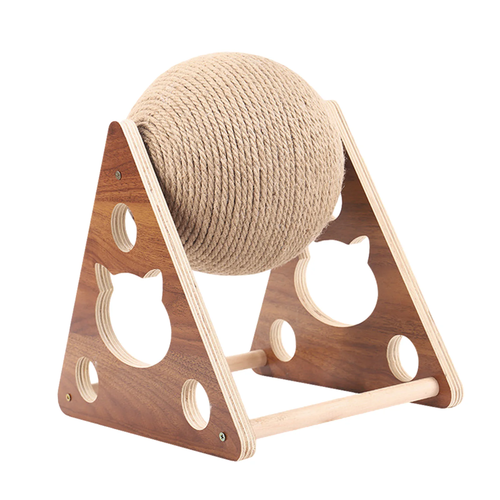 

Когтеточка для кошек, игрушка из натурального сизаля, веревка для котят, Интерактивная чесалка с шариками и лапами для домашних животных