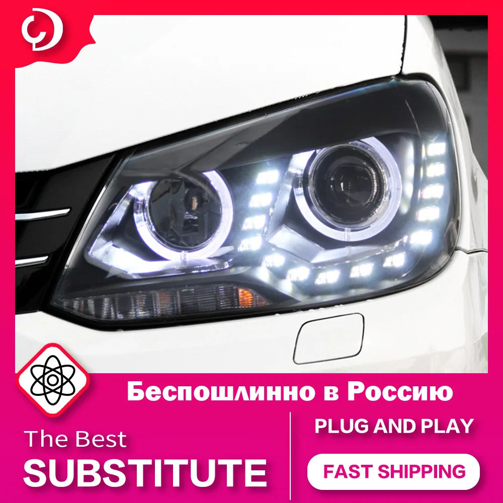 

Headlights for Touran 2011-2015 LED Dipped Main Beam LED Headlight DRL Running Turn Signal Light Led Projector Auto Accessories