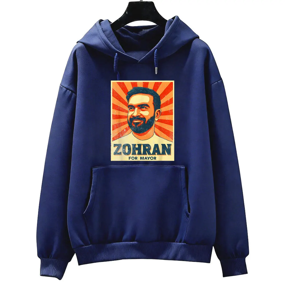 Фото Zohran Mamdani for NYC Mayor Merch Zohran Mamdani толстовки с длинными рукавами уличная одежда повседневная модная толстовка мужская одежда №2