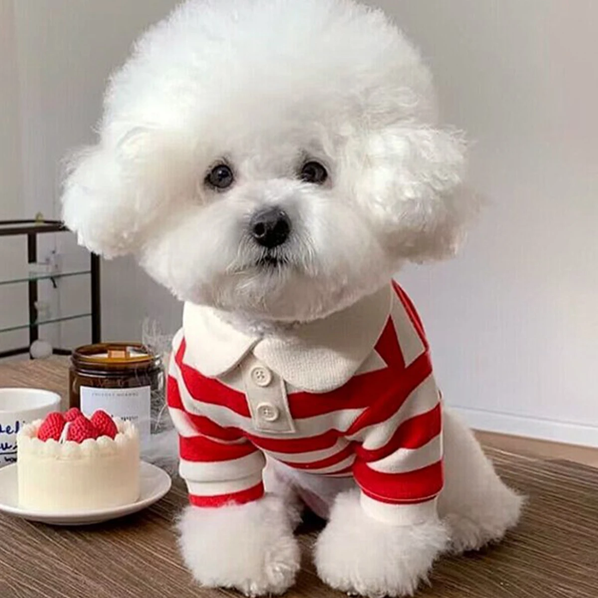 Одежда для собак Тедди йоркширского терьера летняя клетчатая рубашка из мягкого