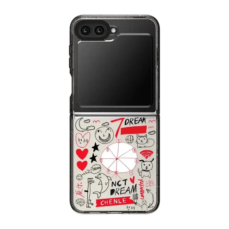 Чехол для телефона Kpop Dream с граффити Samsung Galaxy Z Flip 6 5 4 3 задняя крышка ZFlip4 ZFlip5 ZFlip6