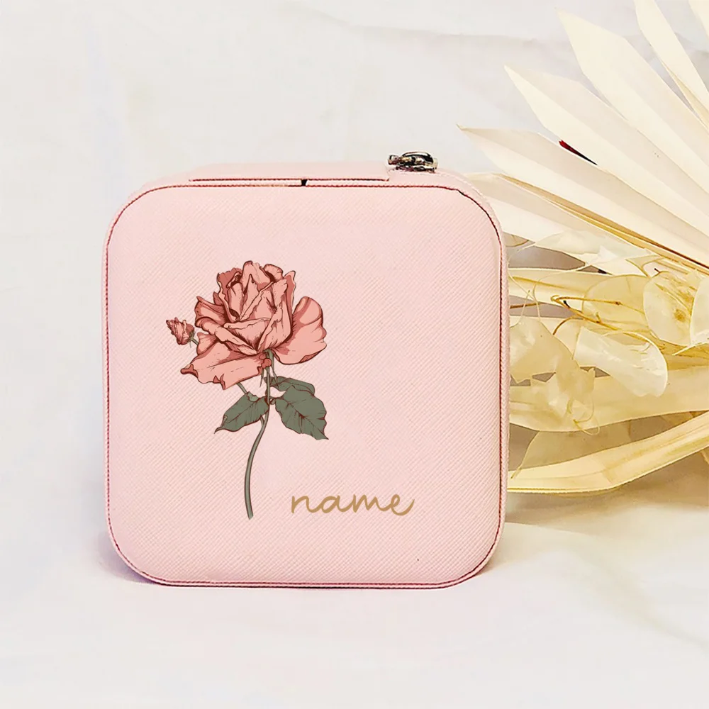 Персонализированная кожаная шкатулка для украшений