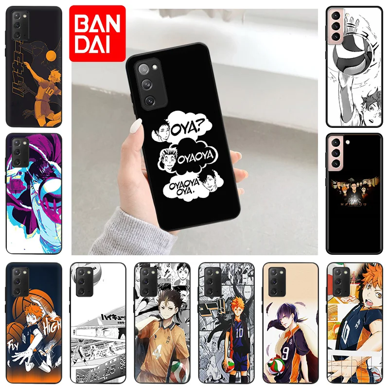 

Luxury Cartoon Haikyuu Hinata Case For Samsung Galaxy S22 Ultra 5G S21 Plus S20 FE S10 Note 20 10 Lite 9 8 Cover Soft Matte Case