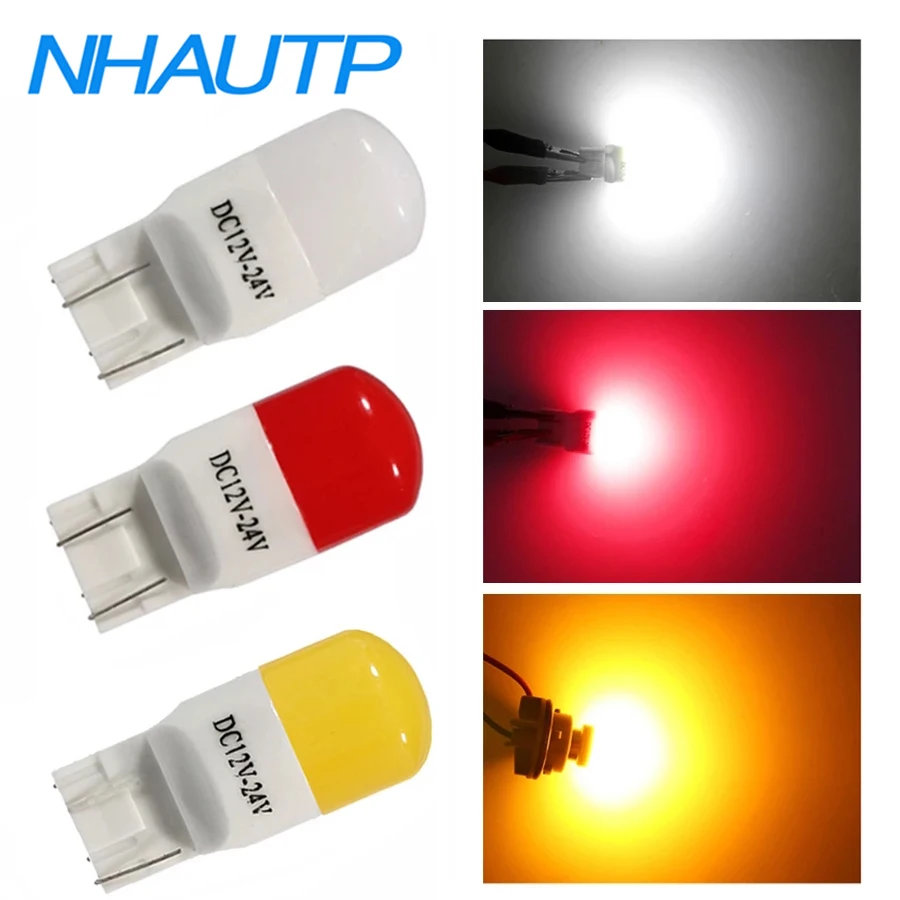 Керамичессветодиодный светодиодные лампы T20 3030-SMD 7440 7443 W21/5W W21W WY21W, 2 шт.