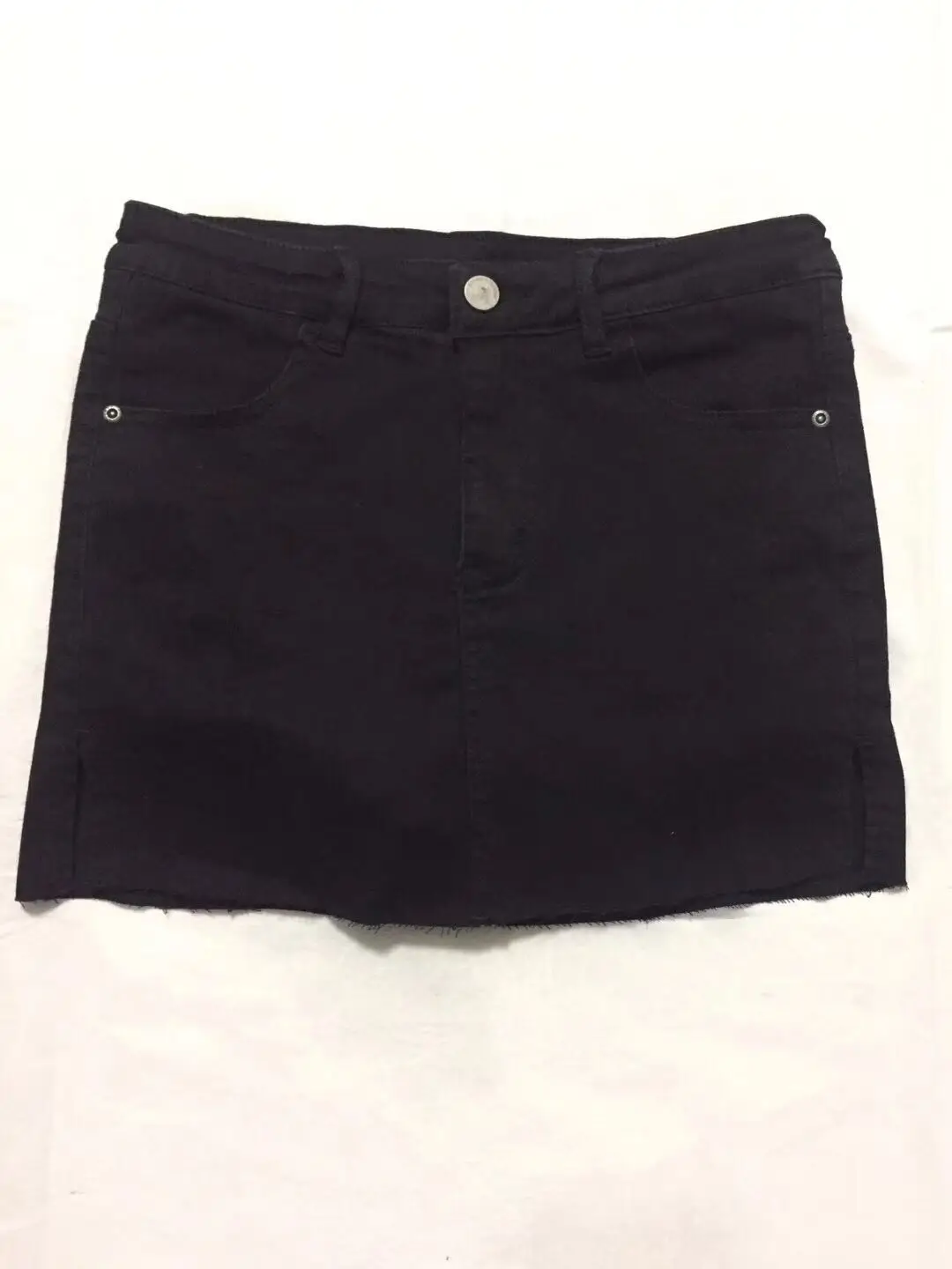 2023 Fashion Black Blue Denim Shorts Skirts for Women Sexy High Waist Side Split Bodycon Shorts Slim Bottoms Streetwear Female