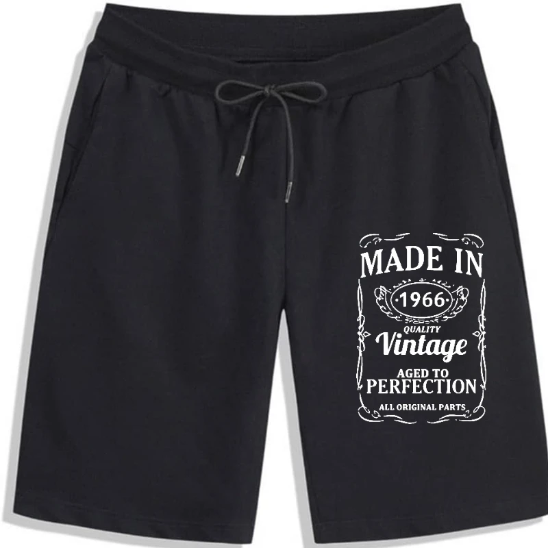 

Vintage 1966 55 Years Old men shorts Men Cotton Men's shorts Camiseta Novelty Funny New 55th Birthday Men Top Men's shorts