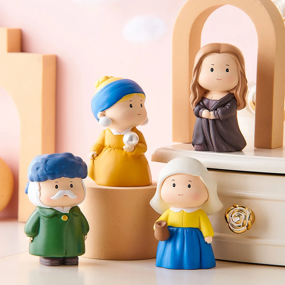 

Домашний декор художественные полимерные креативные фигурки модель мини-кукла статуя настольное украшение для сада комнаты Аксессуары по...