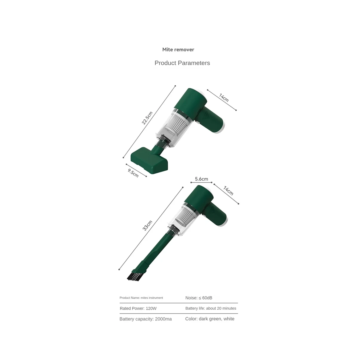 

Car Vacuum Cleaner Handheld Air Duster Cordless Vacuum Cleaner Rechargeable Wet&Dry Vacuum Cleaner for Car Home Office B