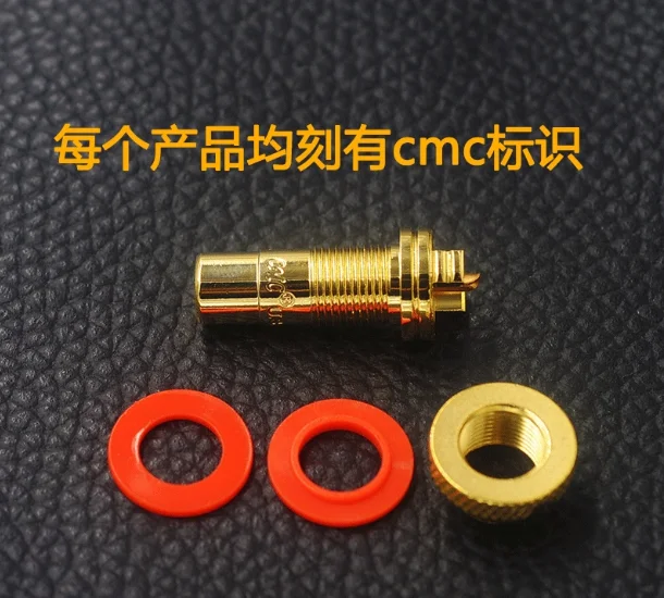 Фото CMC805 Lotus Female Base, позолоченный RCA-разъем, аудиоразъем для Hi-Fi акустики, аудиотерминал №3