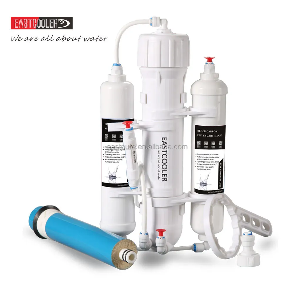 

ECRO3S-B-E01 50/75/100 GPD Reverse Osmosis/Deionization (RO/DI) Aquarium Reef Water Filter System