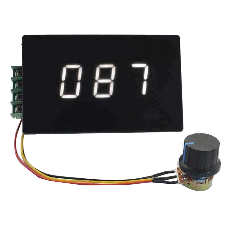 

PWM DC Motor Speed Controller 6V-60 Digital Scale Digital Display Speed Percentage Meter