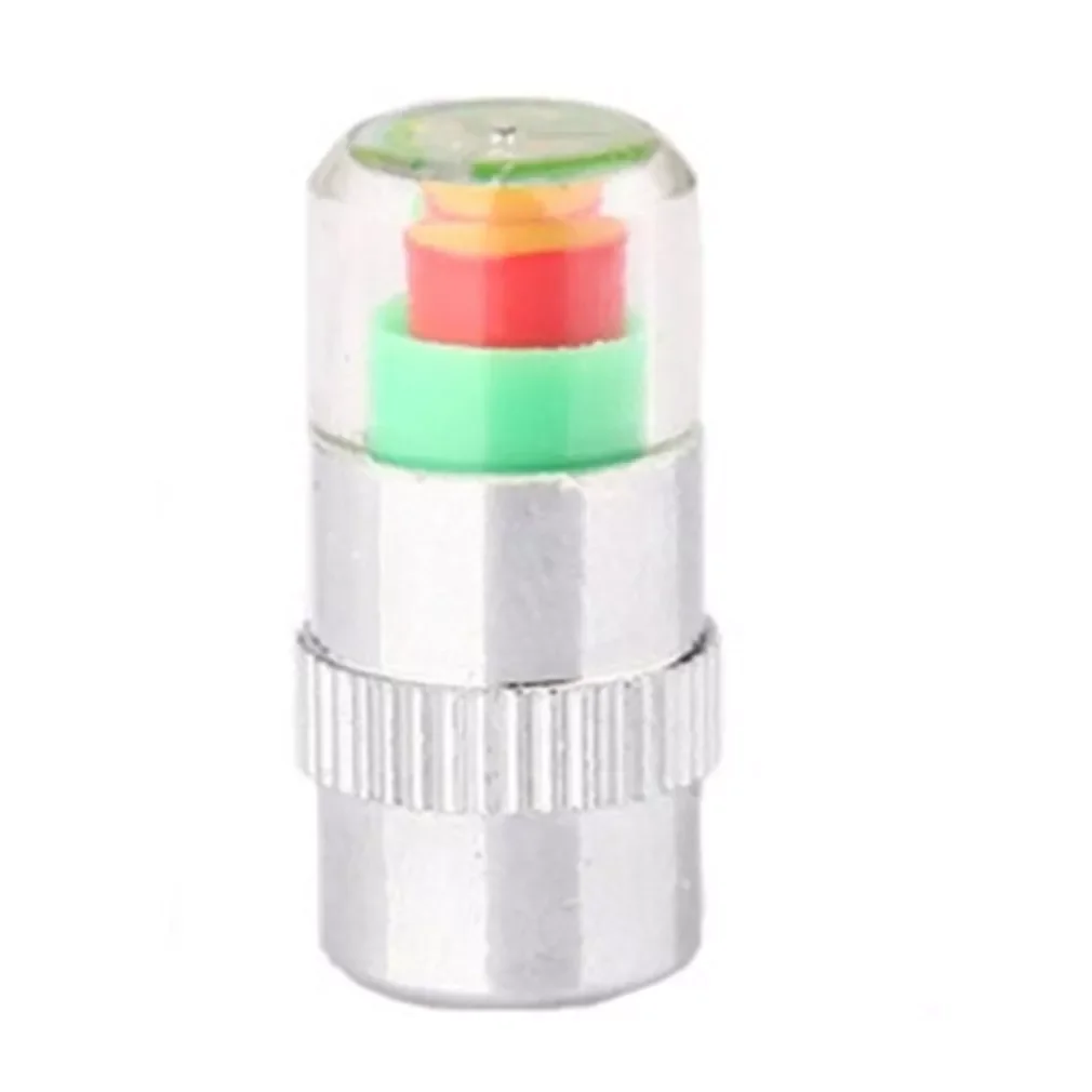 

Valve Stem Caps for Car/Anti-Theft Tire Pressure Monitor Sensor Indicator with Solid Brass Hardware 3 Color Eye Alert