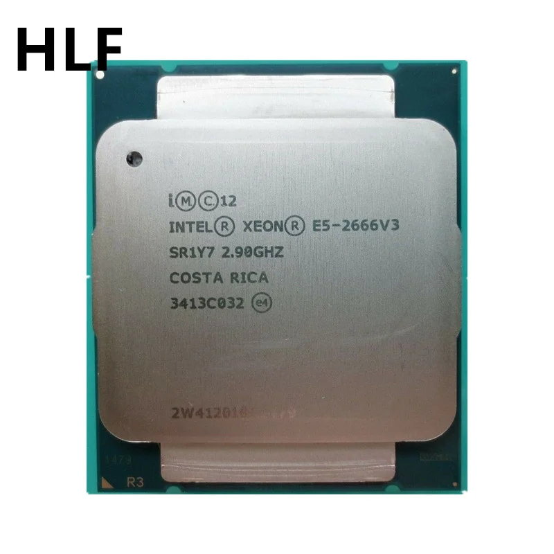 Intel-procesador Xeon E5 2666 v3 E5 266v3, E5-2666V3, 2,9 GHz, diez núcleos, veinte hilos, CPU, 25M, 135W, LGA 2011-3