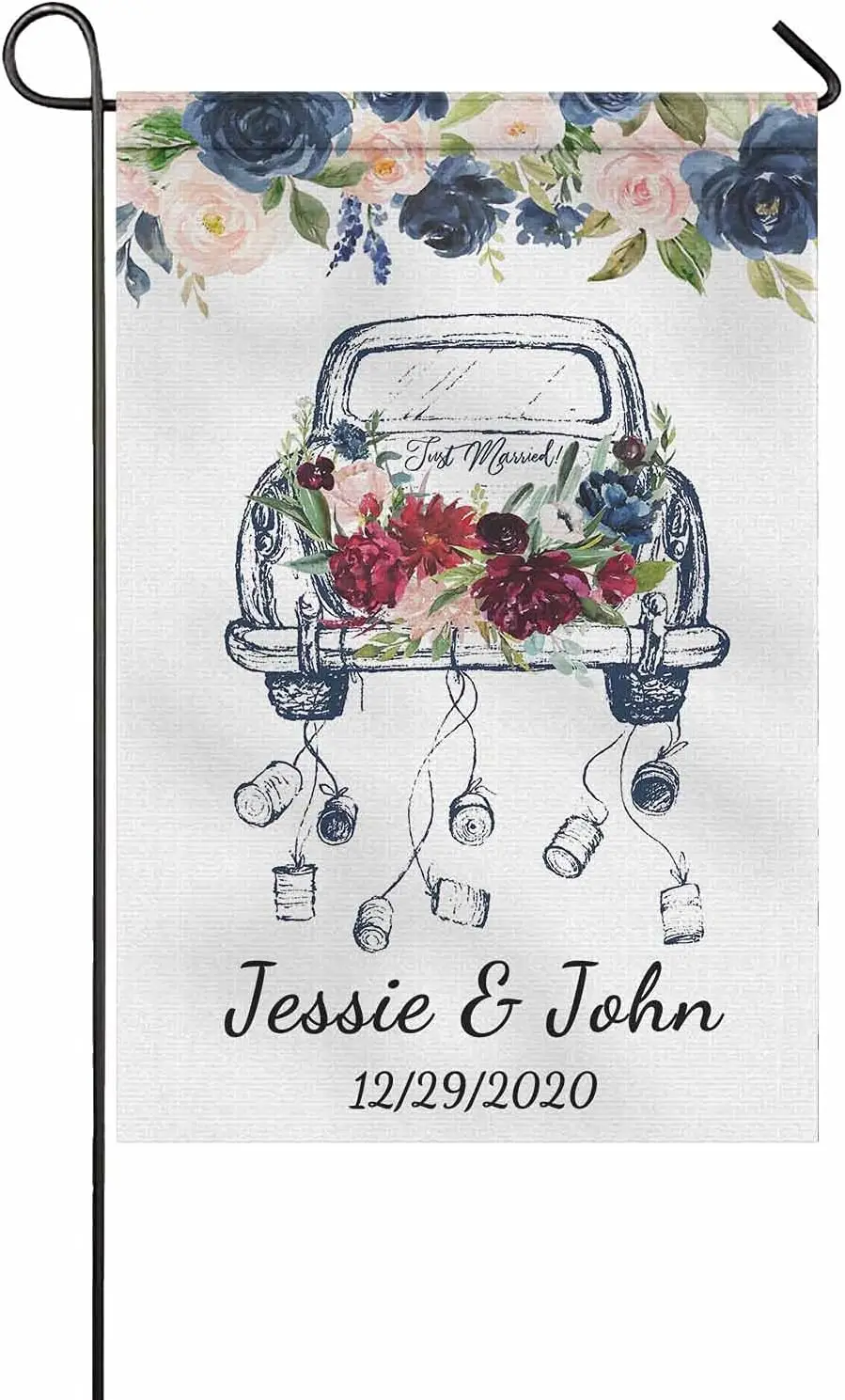 MyPupSocks Свадебный флаг на заказ персонализированный садовый просто женатый