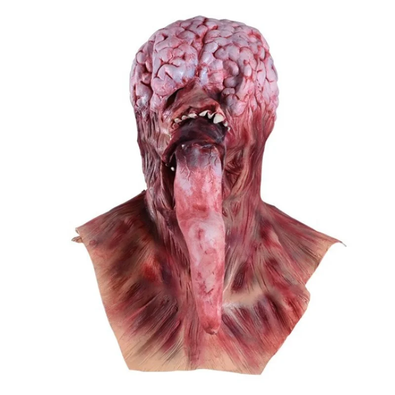 Маска Зомби На Хэллоуин С Большим Сердцем Длинный Язык Дизайн Костюма Аксессуар