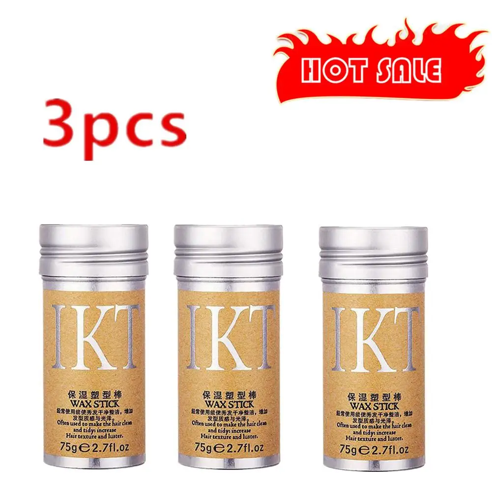 

3X Professional Hair Styling Stick Wax Finishing Cream Not Greasy Rapid Short Broken Frizzy Control Beauty Health Care Maquiagem
