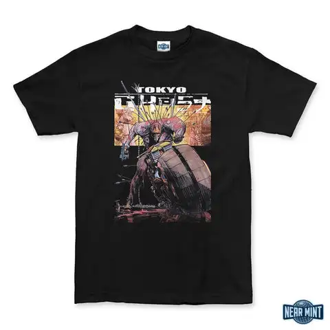 Футболка привидение Токио со светодиодной подсветкой вмятин на велосипеде
