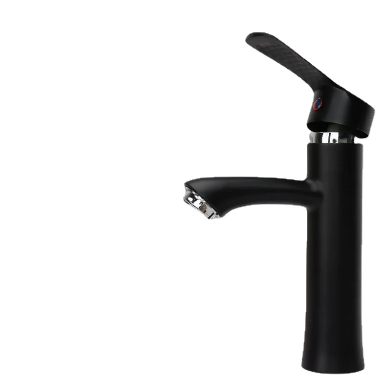 

Однорычажный смеситель для раковины, черный/хромированный