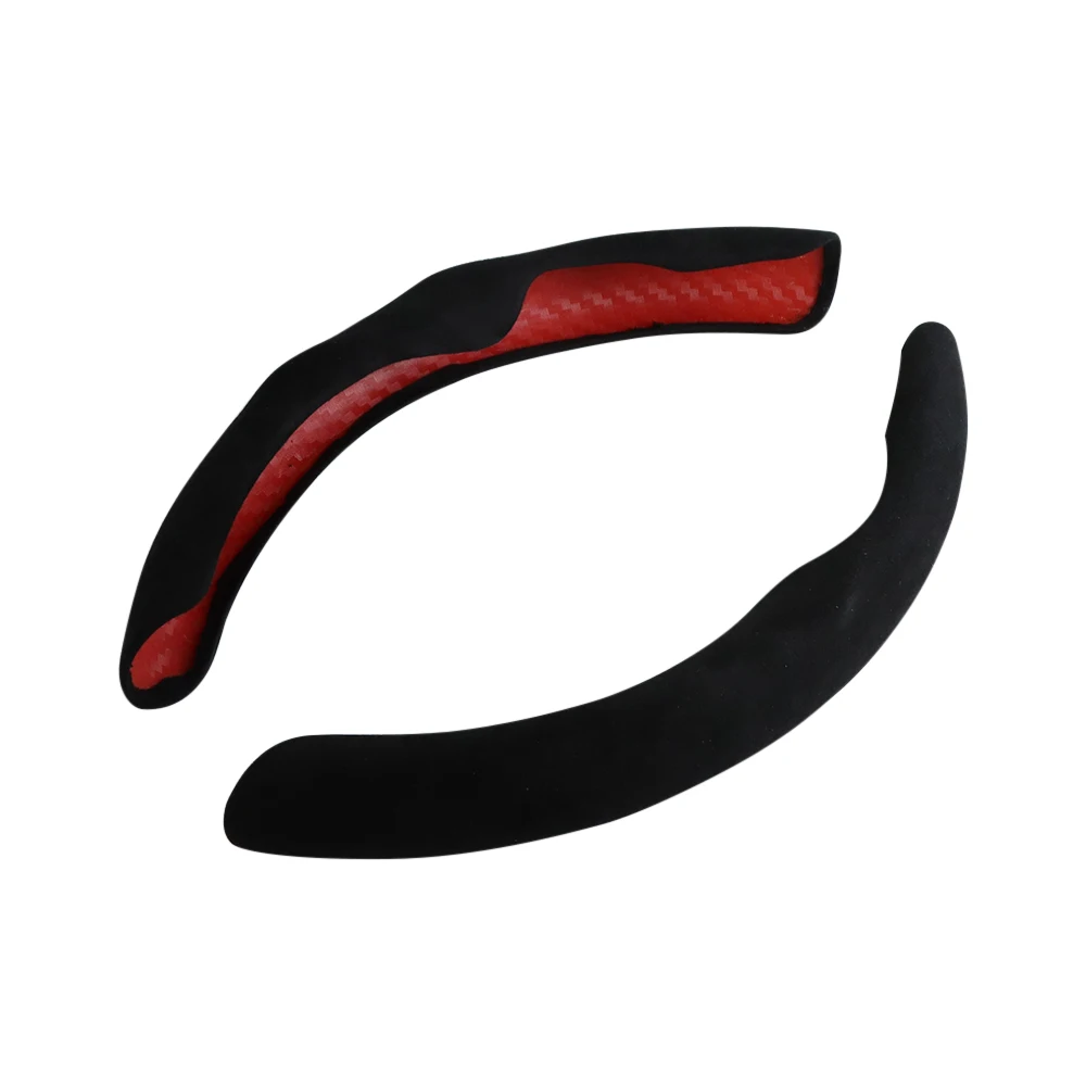 

2 шт. ультратонкий чехол на руль автомобиля, универсальный чехол-усилитель на руль автомобиля, впитывающий пот, нескользящий чехол на ручку автомобиля